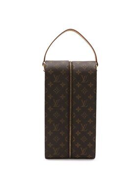 Louis Vuitton Monogram Wine Carrier Bag Handbag Bottle Case Golf Cup Japan